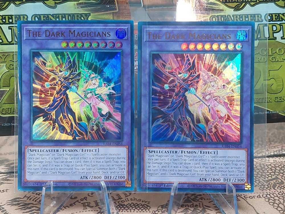 2x Ultra Rare Yugioh The Dark Magicians RA04 Cards