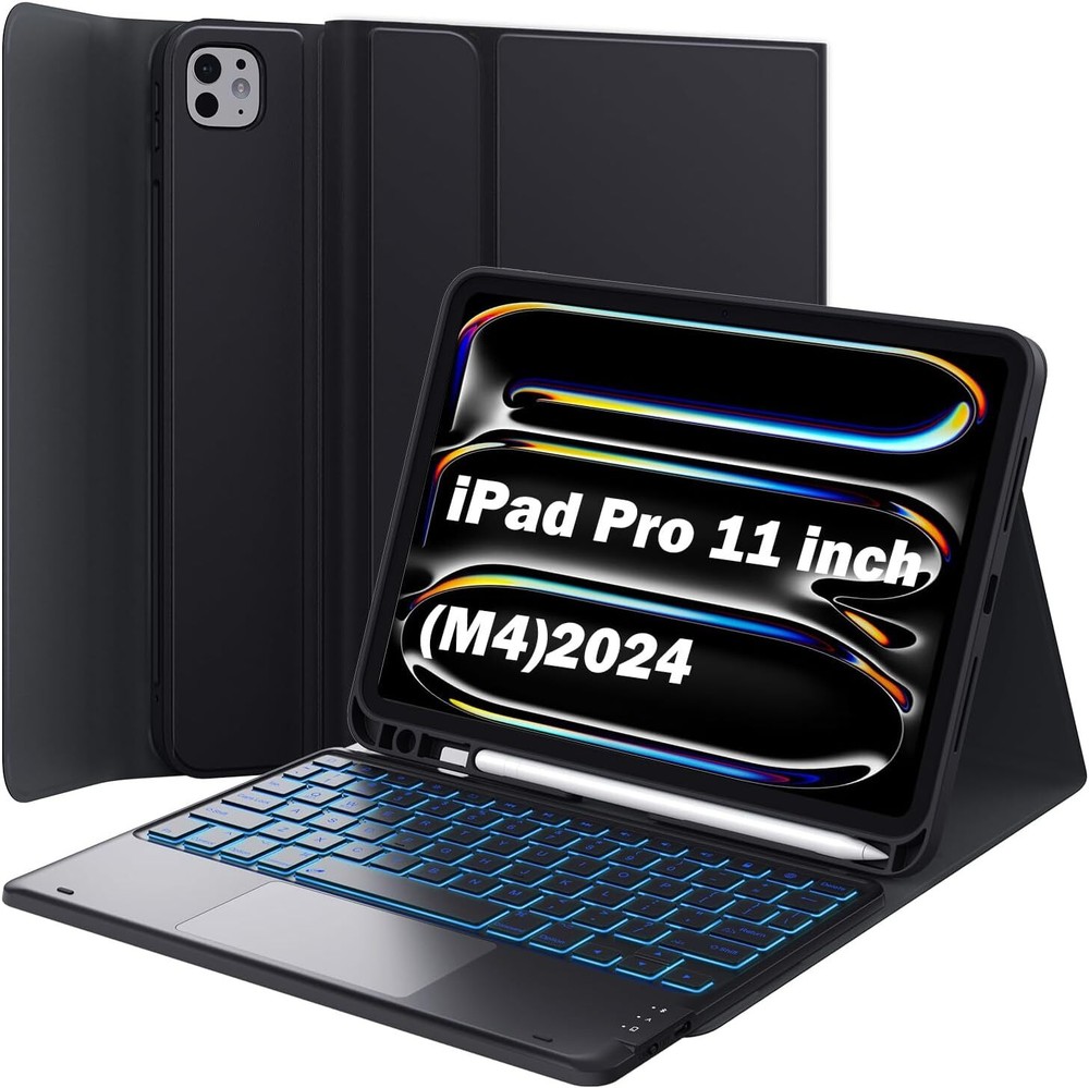 GreenLaw iPad Pro 11 Inch Case for 2024 M4 Model in Black