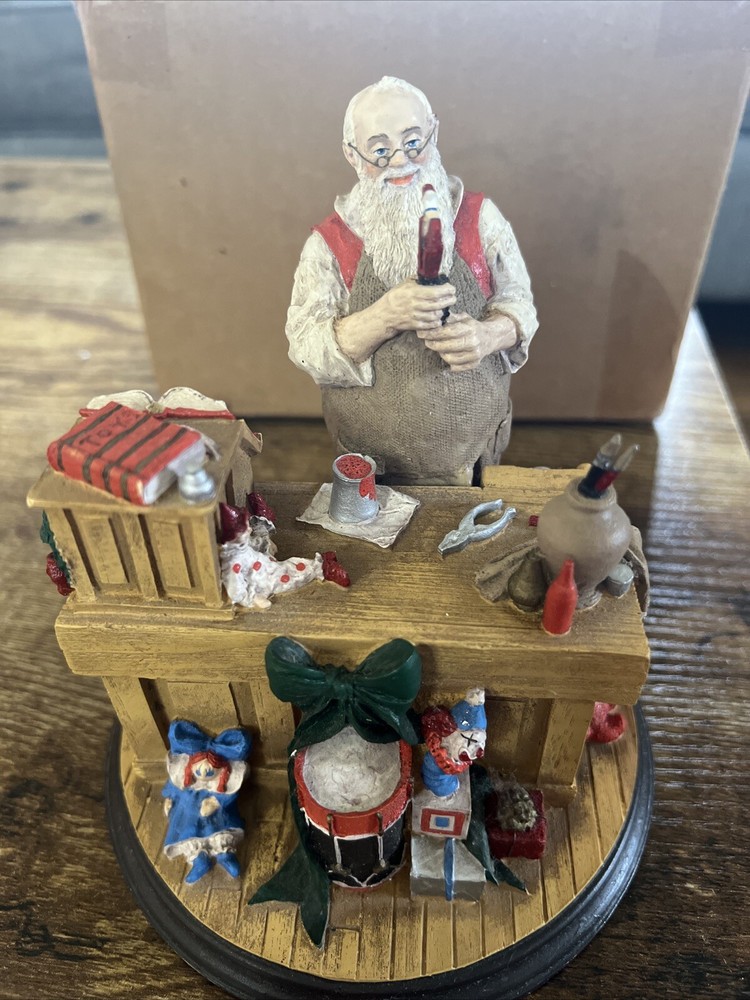 Norman Rockwell Santa's Workshop Figurine from Santa Heirloom Collection