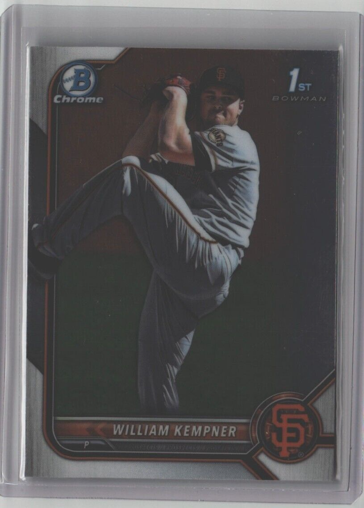 WILLIAM KEMPNER ROOKIE BOWMAN CHROME 1ST SAN FRANCISCO GIANTS 2022 BDC-3 SHIPPED