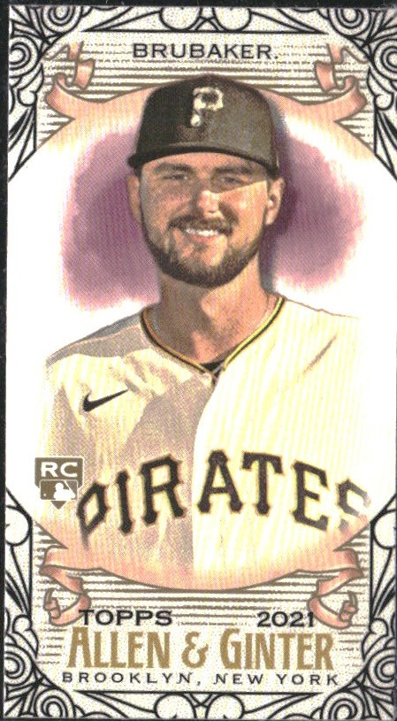 2021 Topps Allen and Ginter Mini Black Border #182 JT Brubaker