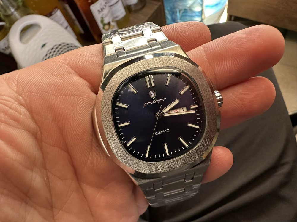 POEDAGAR🔥Luxury Square Military Watch⏱️Waterproof, Luminous, Steel💎+Box🎁