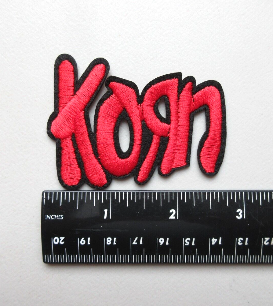 🔥KORN HEAVY METAL BAND MUSIC HAT BATTLE VEST JACKET EMBROIDERED IRON ON PATCH