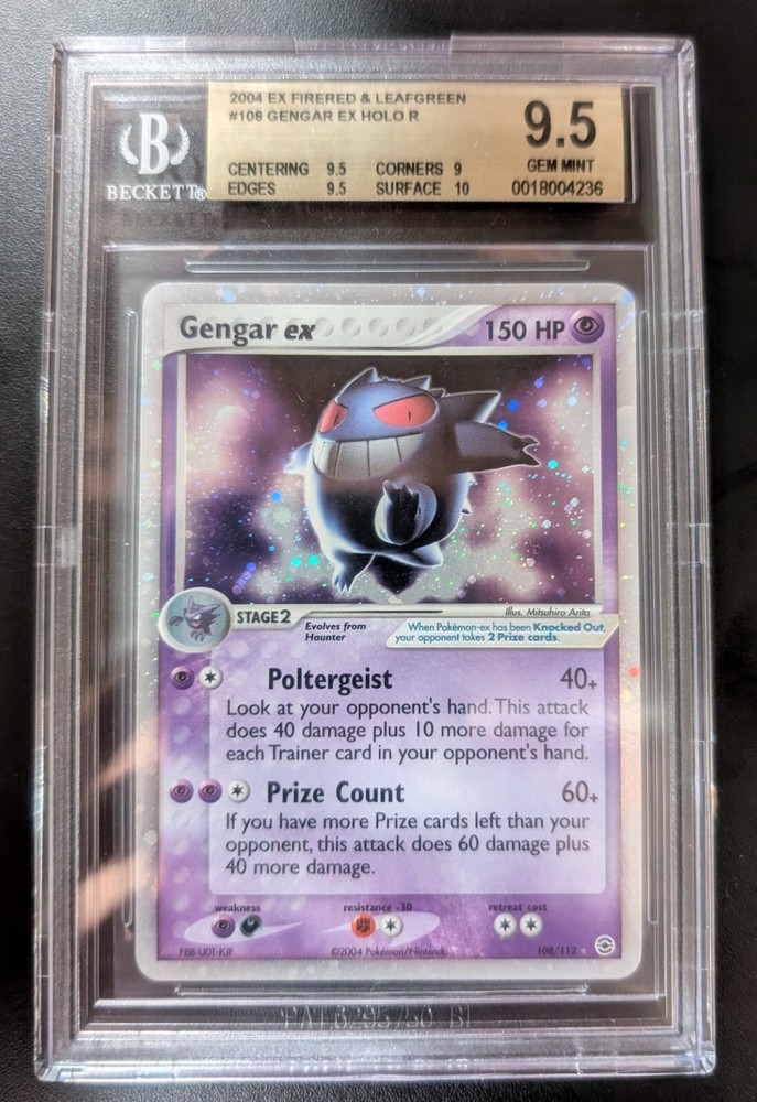 Gengar ex Holo 108/112 Firered Leafgreen Pokemon TCG