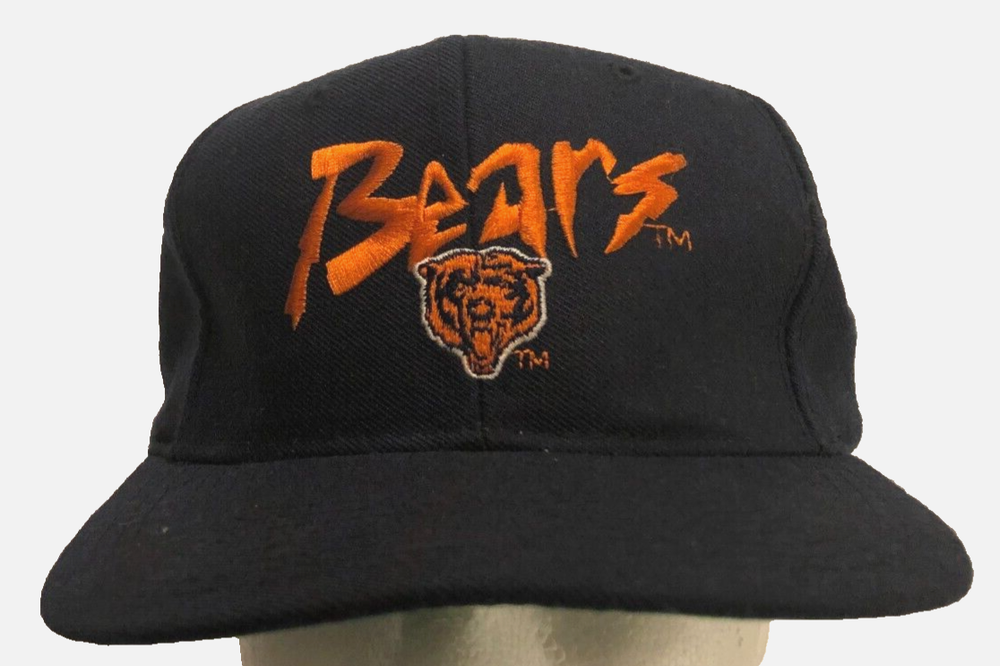 Chicago Bears NFL Vintage 90s Blue Logo Pro Model NFC Stitched Hat Cap One Size