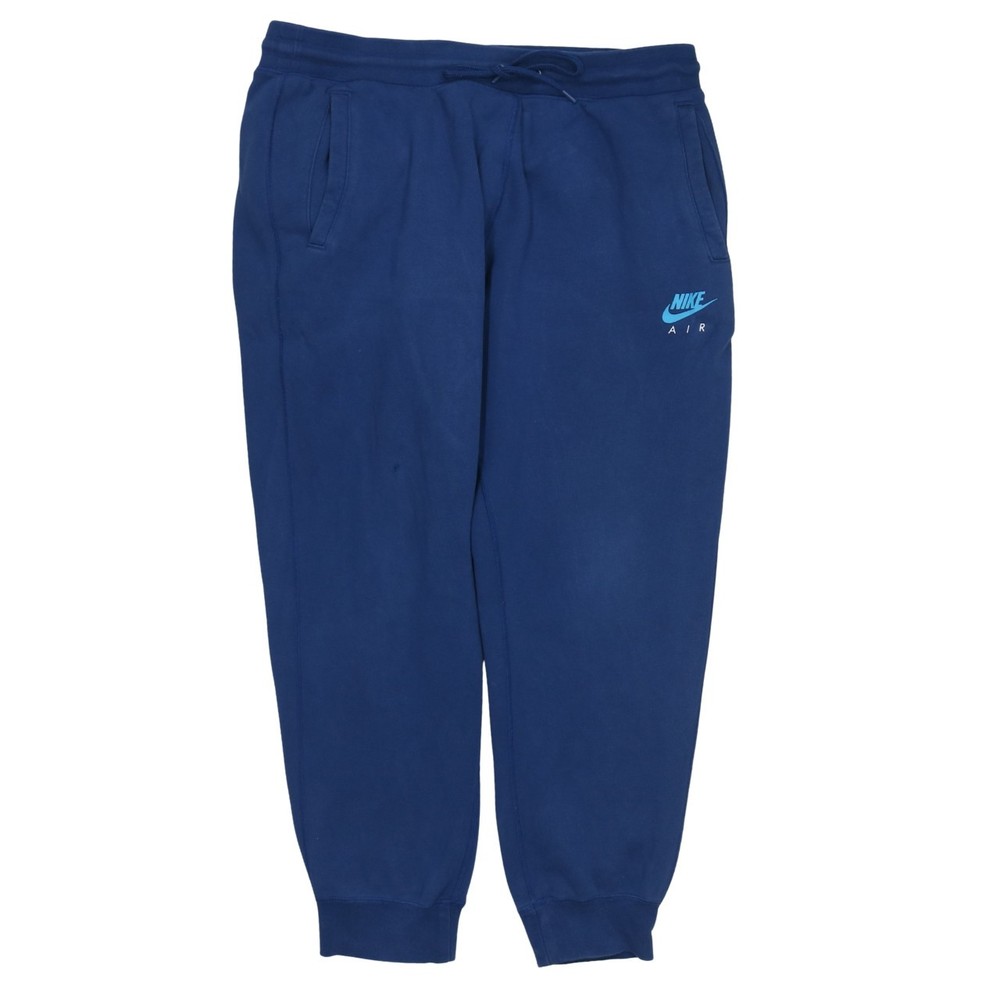 Nike Mens Joggers Blue Fleece Nike Air Embroidered Logo Cuffed Sweatpants XXL