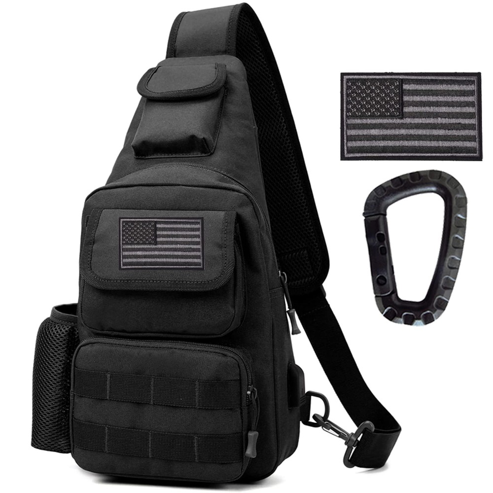 Tactical Shoulder Bag - 1000D Molle Military Backpack Outdoor Daypack Chest P...