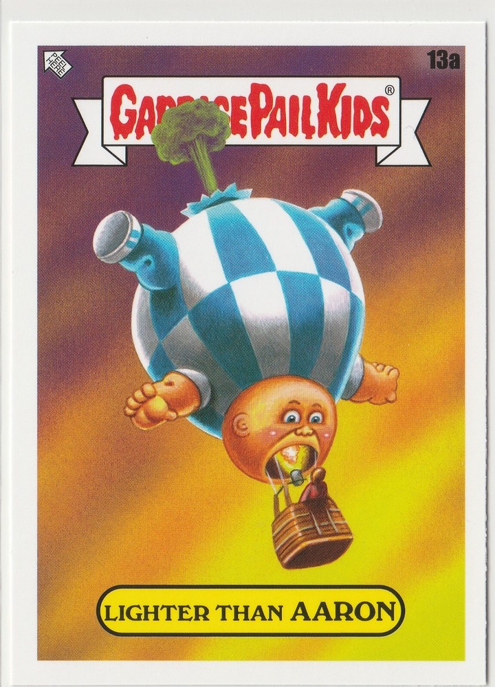 Vintage Garbage Pail Kids GPK 2021 Lighter Than Aaron #13a Go On Vacation Card