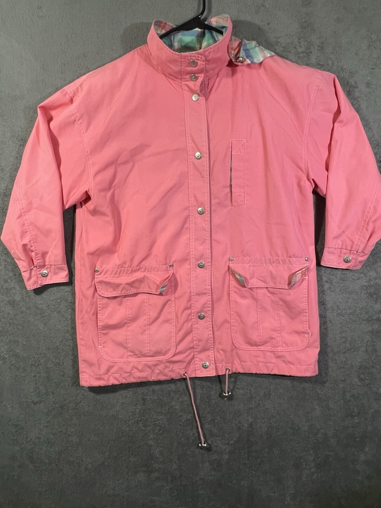 Vintage Be In The Current Women's Lightweight Rain Windbreaker Jacket Pink