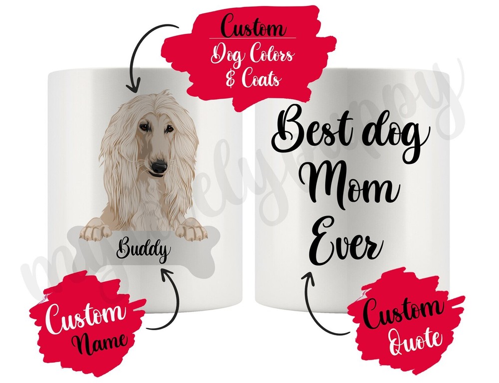 Personalized Afghan Hound Women Gifts Custom Mommy Daddy Mug Mom And Dad Dog