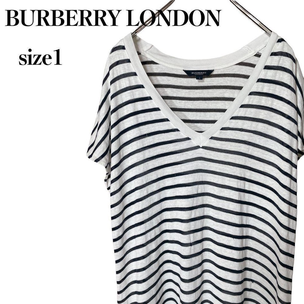 Burberry Striped Short-Sleeved T-Shirt Men's Fashion from Japan