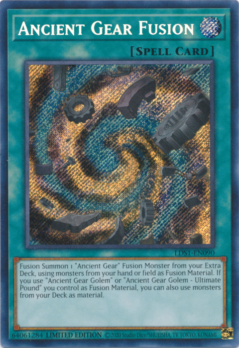Ancient Gear Fusion LDS1-EN090 Legendary Duelists Season 1 Limited Edition