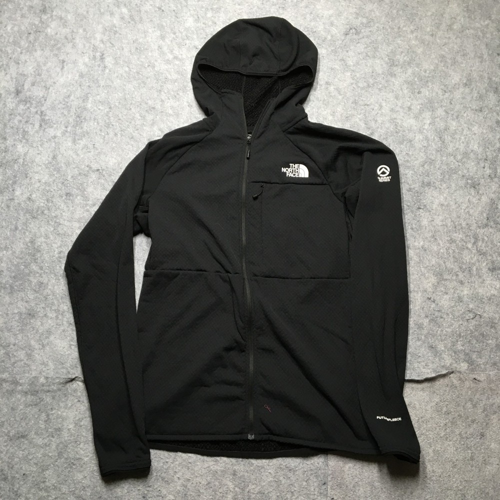 North Face Summit Series FutureFleece Hoody Mens Medium M Black Ultralight Fleece Jacket