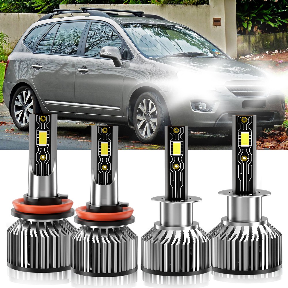 For Kia Rondo 2007-2012 LED Headlight High Low Beam Bulb Combo Kit 6500K H1+H11