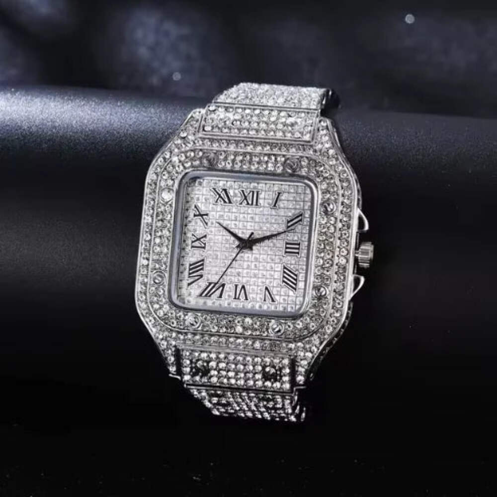2025 New Iced Moissanite Luxury Unisex Watch – Perfect Gift Timepiece