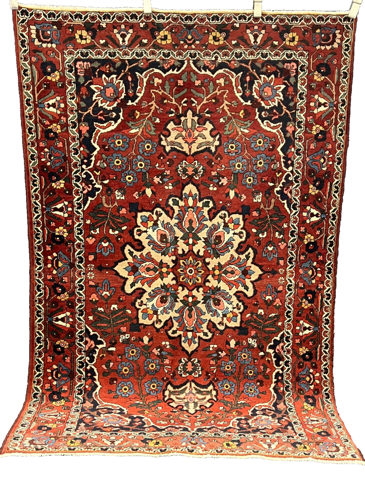 Living room hand knotted Oriental carpet 205 x 135 cm carpet rug