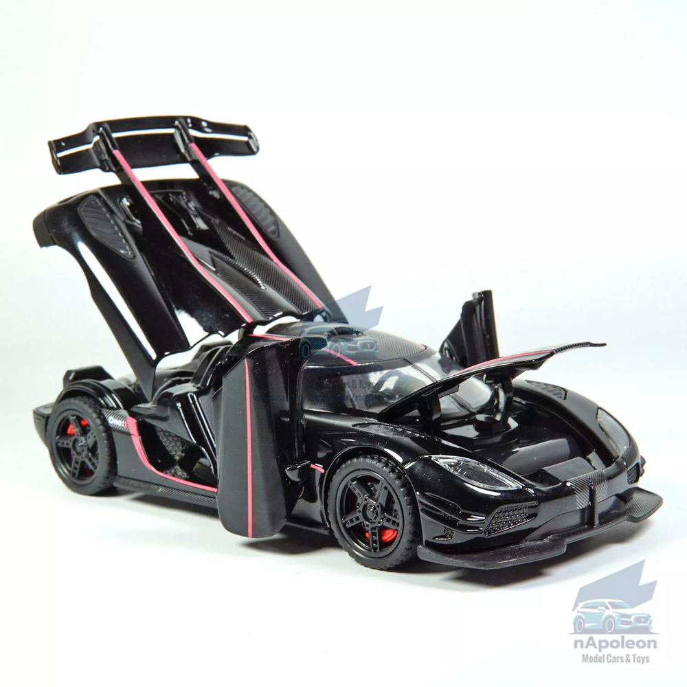 1:32 Koenigsegg One:1 Model Car Diecast Toy Vehicle Collection Kids Gift Black