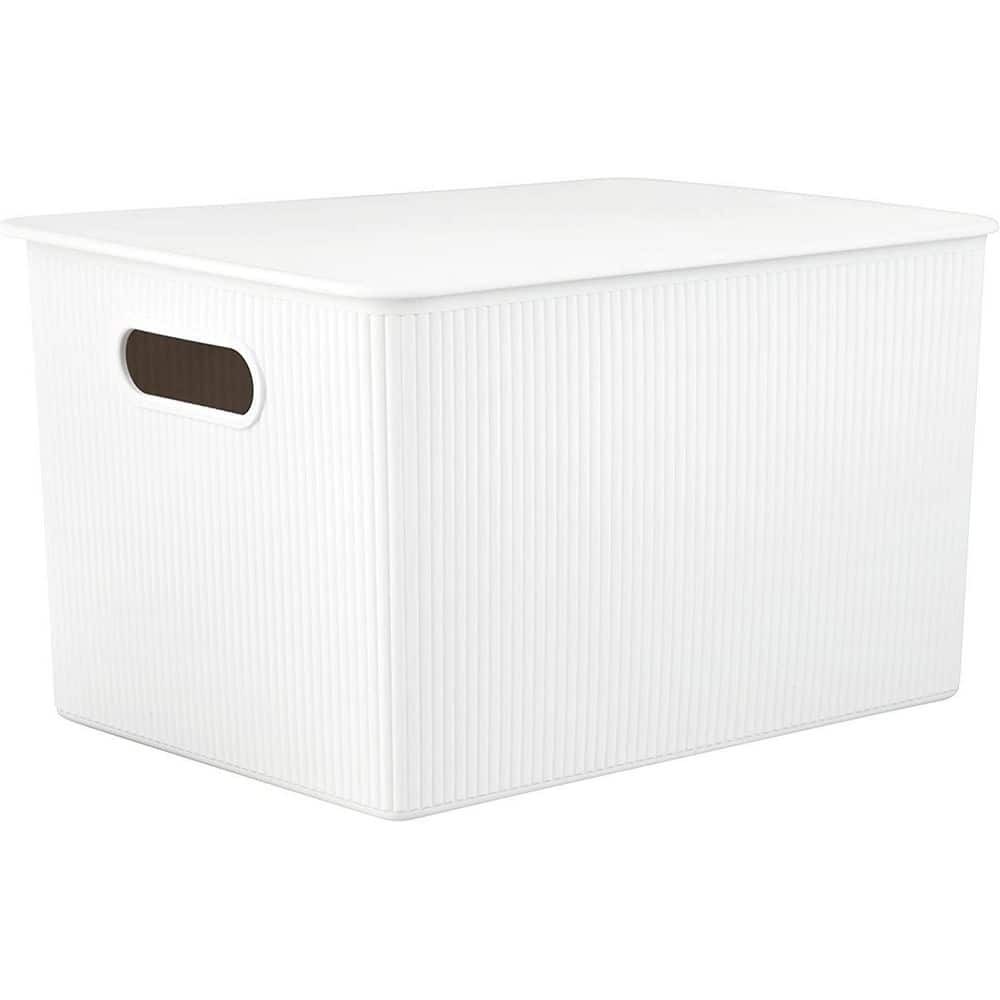 23 Qt. Storage Bin White w/Matching Lid