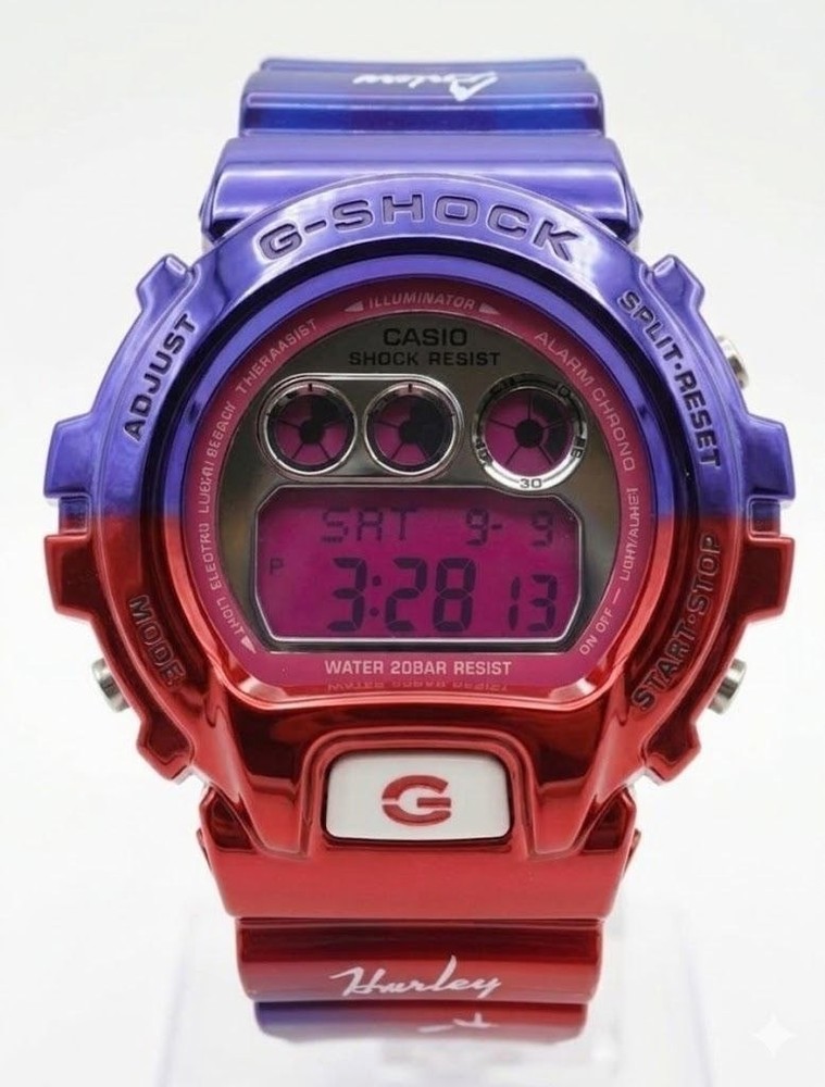 G-Shock DW6900 Limited Edition Comic Inspired Exclusive Design Harley Quin Style