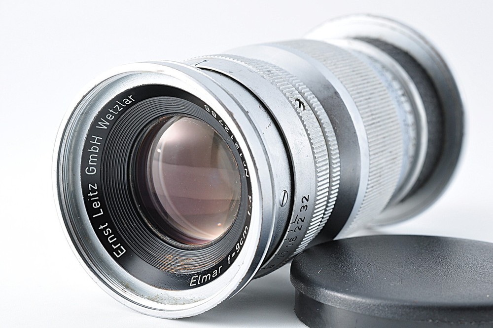 Leica Elmar 90mm f/4 Lens by Ernst Leitz Wetzlar Japan Exc+3 Condition