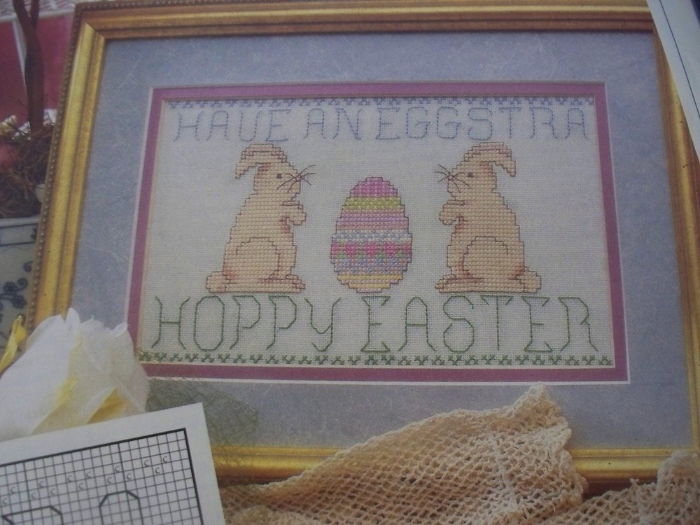 Hoppy Easter Egg Bunny Rabbit OOP Cross Stitch PATTERN (G)