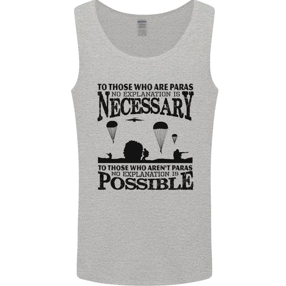 To Those The Parachute Regiment 1 2 3 Para Mens Vest Tank Top