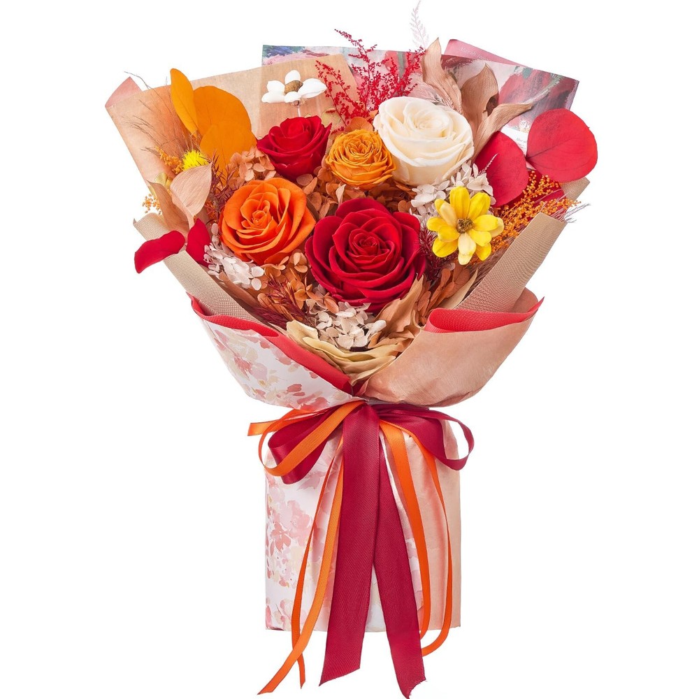 Mosstory Flowers Bouquet Flowers Fresh Bouquet Preserved Roses Bouquet Flower...