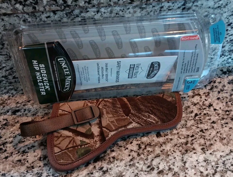 Uncle Mike's Side Kick Holster Right Hand S&W Ruger Keltec Colt Taurus 5-6.5