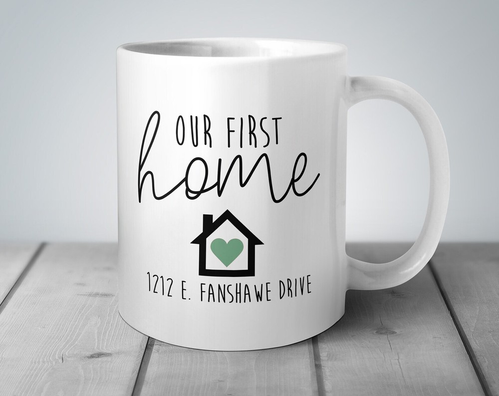First Home Mug Housewarming Gift for New Couples Moving In