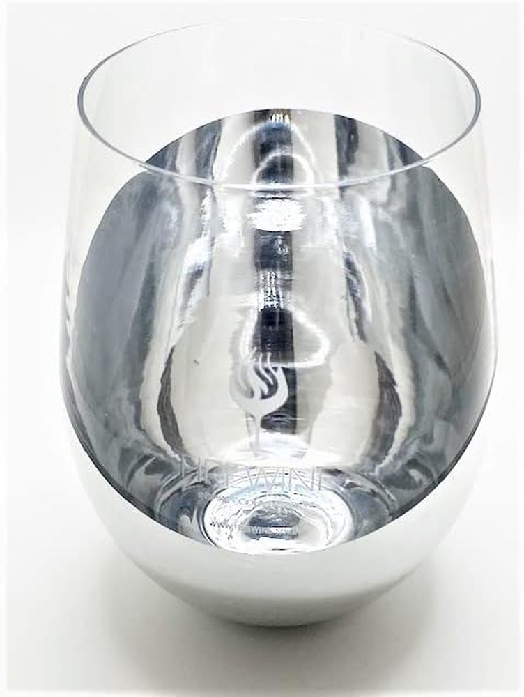 Silver Stemless Wine Glass by Firewine - Modern Elegance