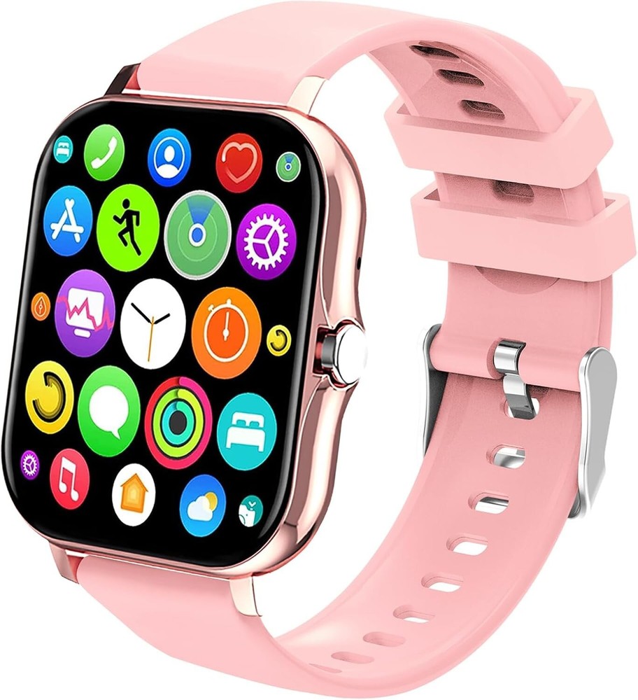 1.81-Inch Upgraded Full Touch Smartwatch for Android iPhone with Heart Rate Monitor