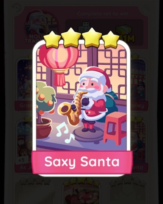 Saxy Santa MONOPOLY 4 Stars ⭐️⭐️⭐️⭐ Sticker | FAST DELIVERY