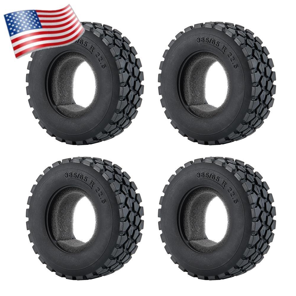 30mm Sponge Rubber Tire for 1:14 Tamiya RC Tractor Trailer