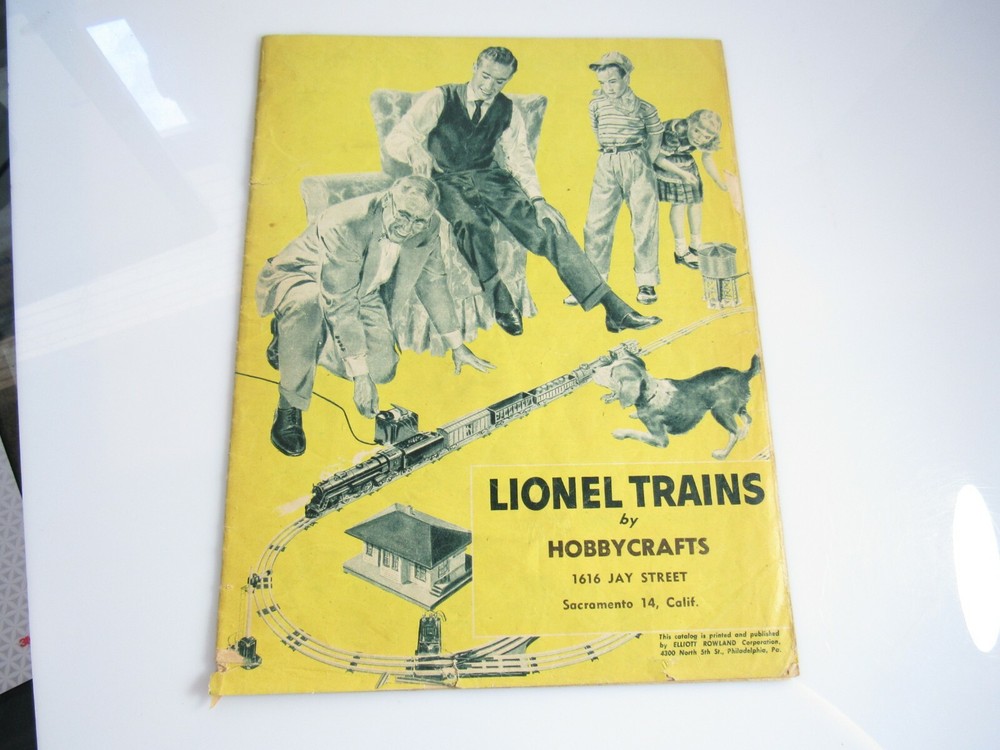 1955 Lionel Trains Catalog by Hobbycrafts Sacramento Vintage Collectible