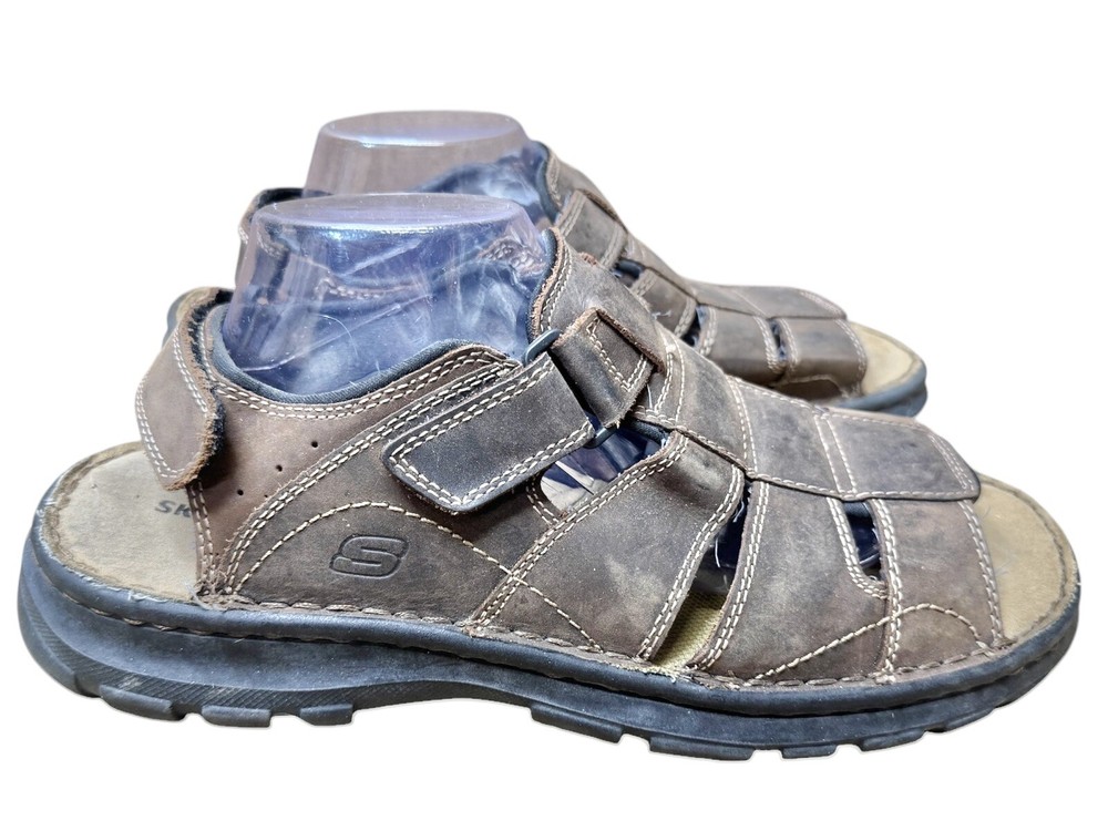 Skechers Slingback Fisherman Sandals Open Toe Size 12 Y2K Chunky Brown