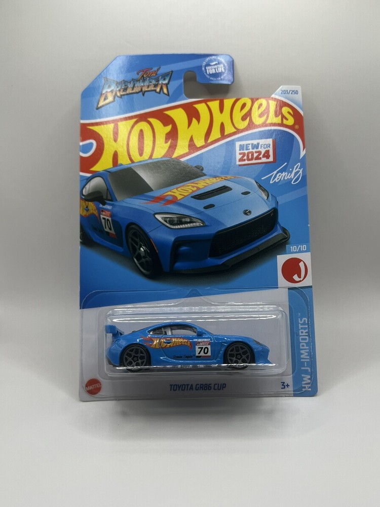 2024 HOT WHEELS TOYOTA GR86 CUP TONI BREIDINGER- J-IMPORTS #10/10. Brand new
