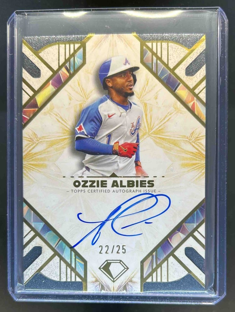 2025 Topps Diamond Icons Ozzie Albies Auto #22/25 Braves