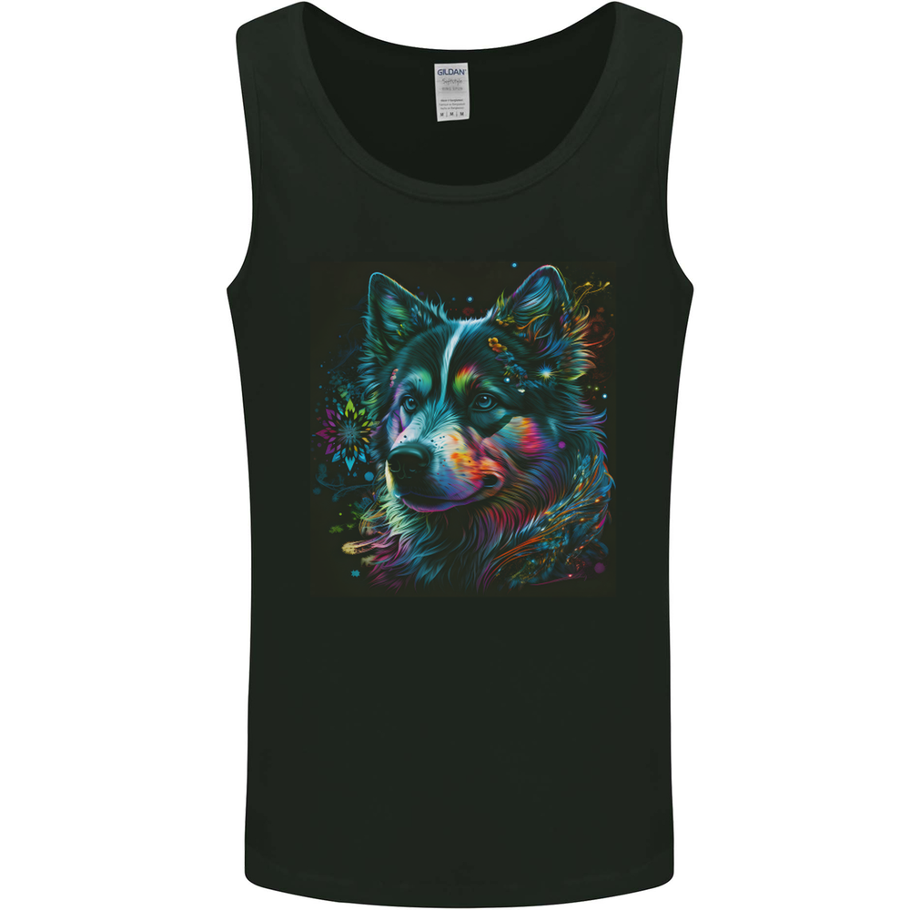 A Husky Dog Mens Vest Tank Top