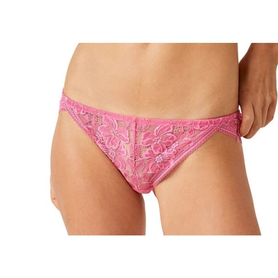 Free People Intimately Sorento Lace Bikini Lucky Pink - Women’s Size Large, NWT