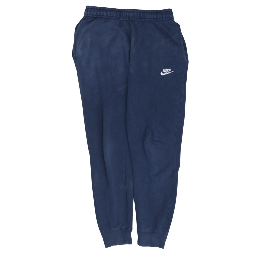 Nike Mens Joggers Navy Blue Nylon Elastic Waist Tapered Track Sweat Pants XS