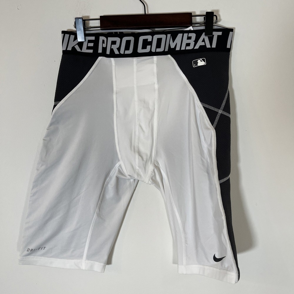 Nike Mens Pro Combat Compression Shorts White Size XXL Base Ball