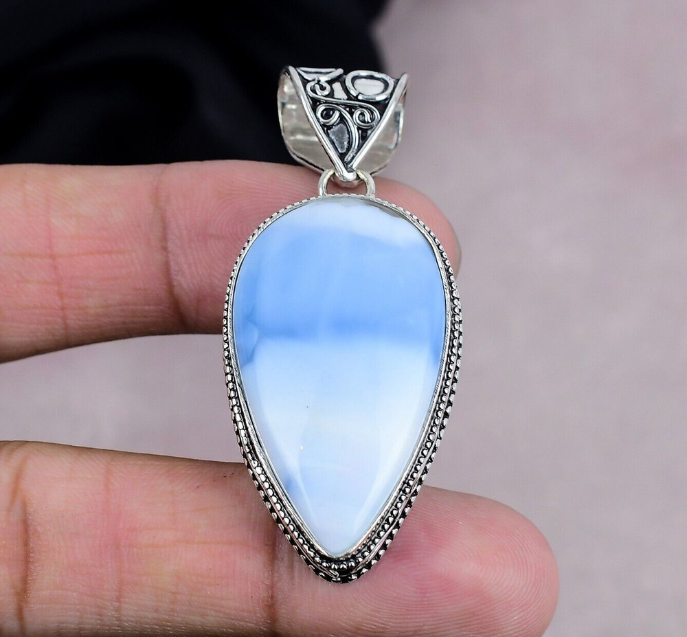 Owyhee Opal Gemstone Pendant 925 Sterling Silver Pendant Jewelry Gift For Her