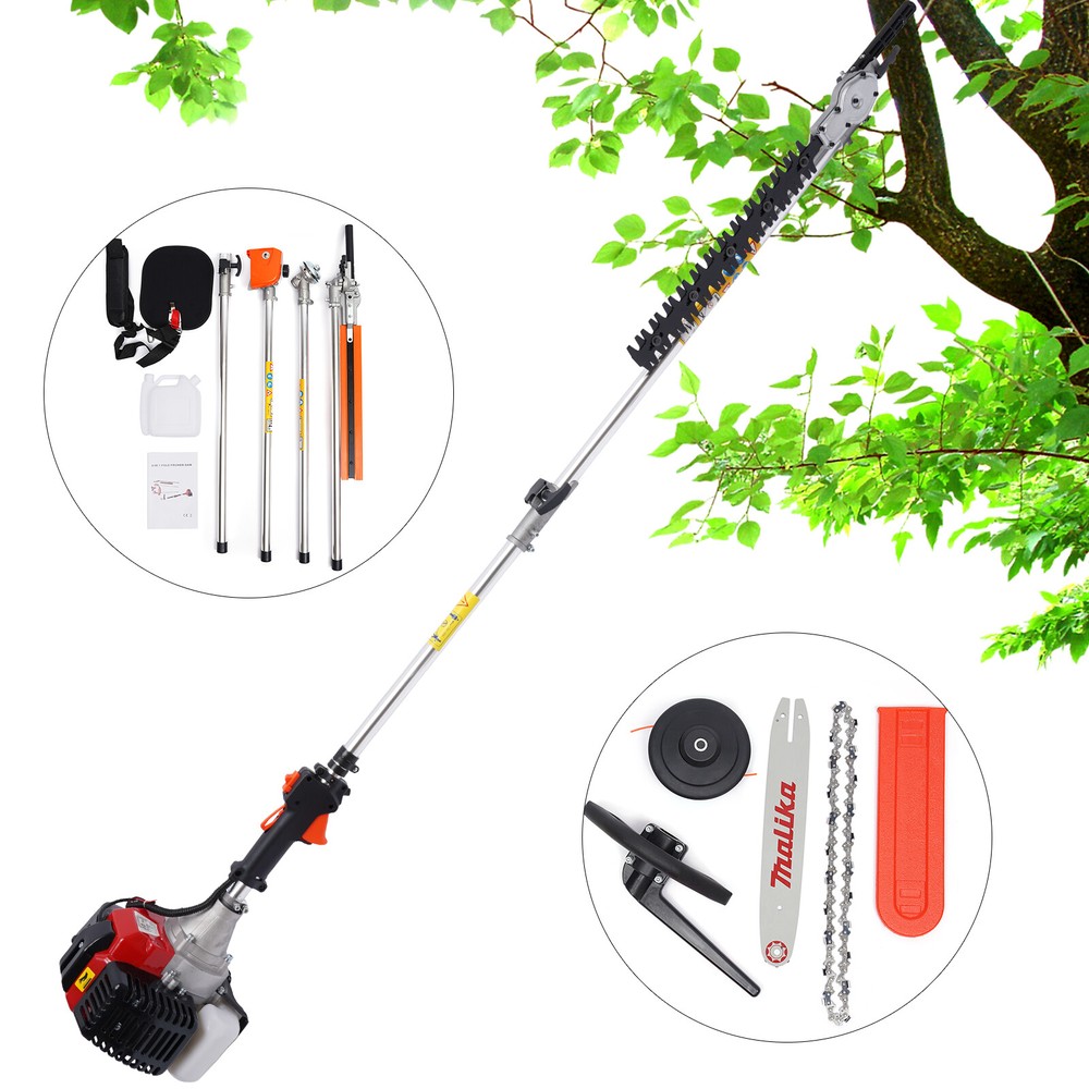 2 Stroke Trimmer Brush Cutter Grass Wacker Weed Eater Lawn Mower Gas Power 52cc
