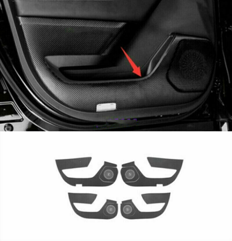 2020-25 Toyota Highlander Carbon Fiber Door Bottom Anti-Kick Trim Cover