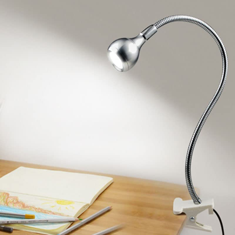 LED Desk Lamp Clip on Light,360°Flexible Gooseneck and Clamp Reading Light