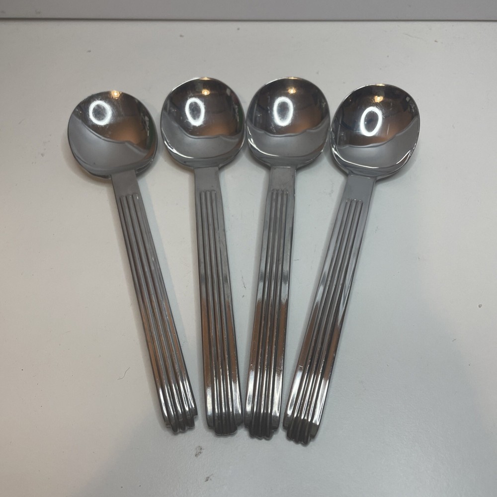 4 Reed & Barton Hilton Head Flatware Silverware Dinner Spoons