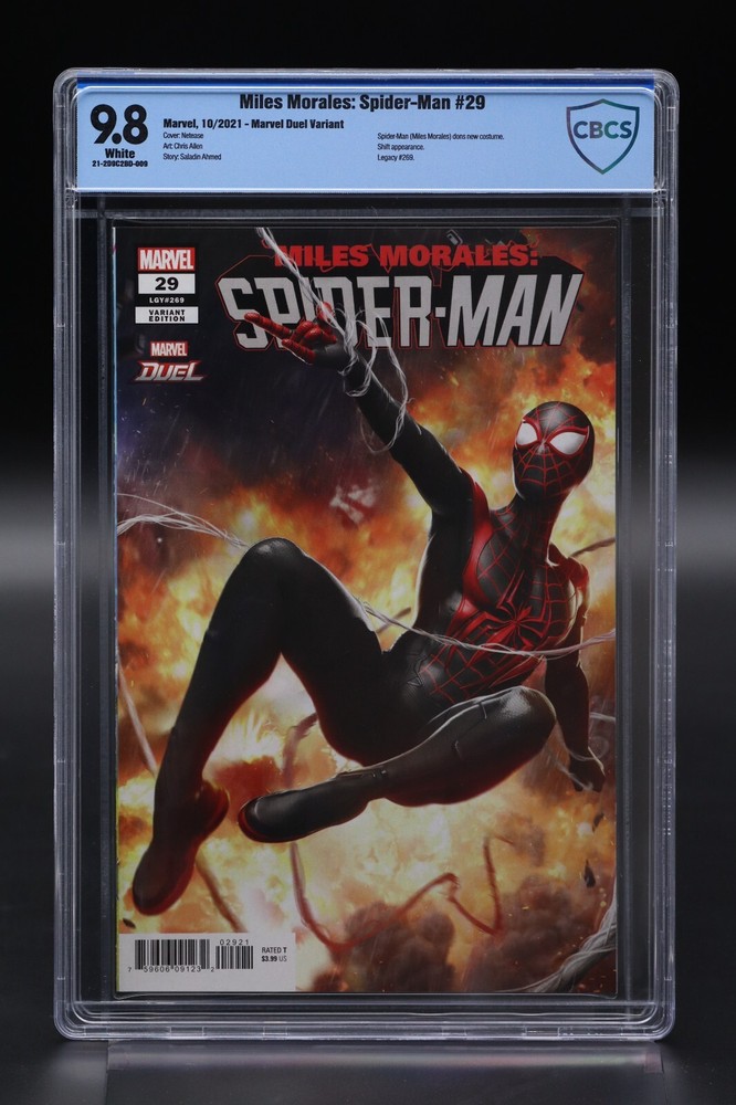 Miles Morales Spider-Man (2019) #29 Netease Marvel Duel Variant CBCS 9.8 WH Pgs