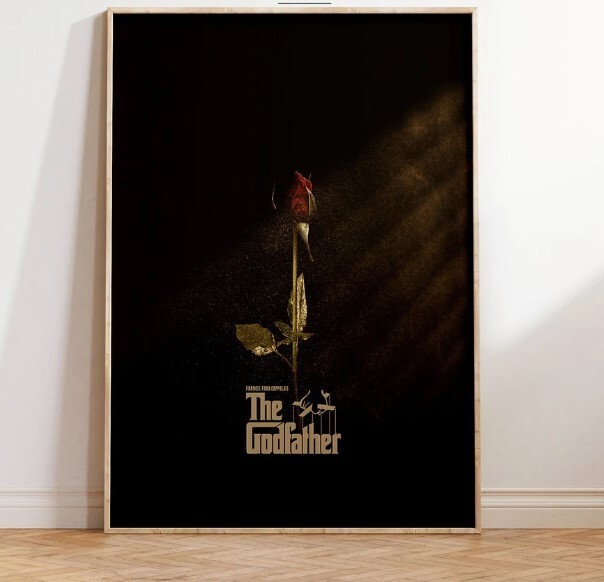The Godfather Movie Poster - Classic Film Print with Marlon Brando & Al Pacino