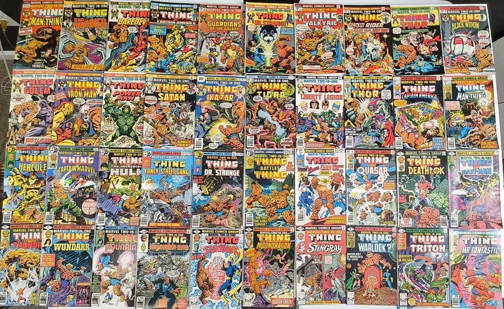 Marvel Two-in-One Lot ☆64 #1-100* NM-VF-Many 1st Apps 1973 W MVS' High Mid Grade