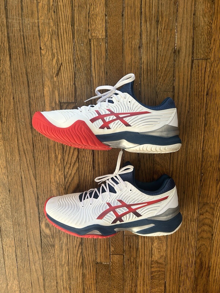 Asics Court FF 2 (Novak) 2 - White/Mako Blue - Men's Size 12 Tennis